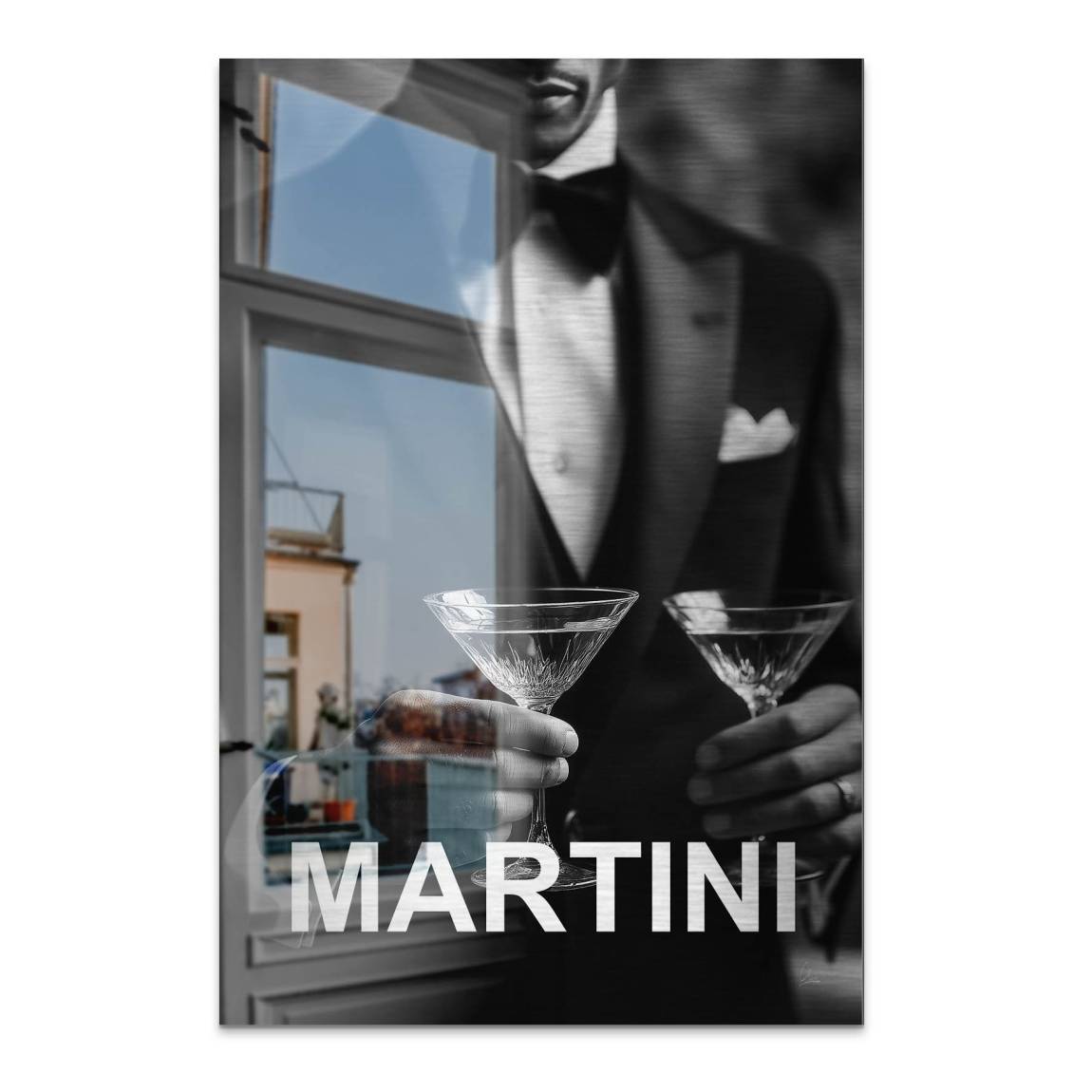 Martini Moment Alu Dibond Bild gebürstet