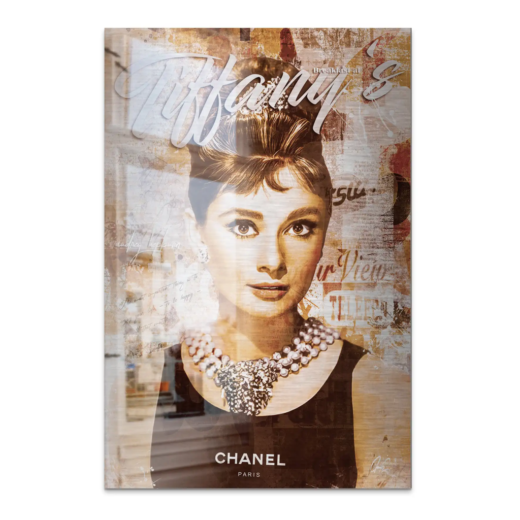 Audrey Tiffany Retro Art AluDibond Gebürstet INGALERIE