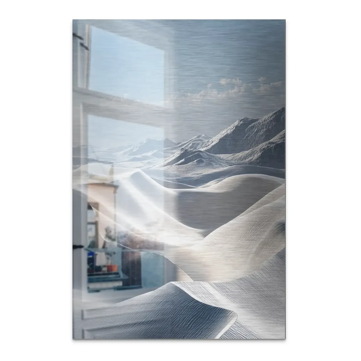 Ewige Wüste Alu Dibond Bild gebürstet