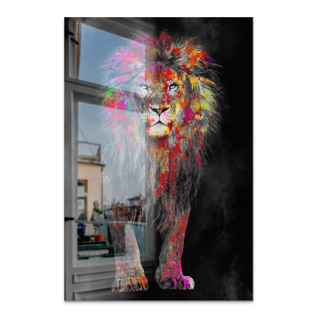 Lion Color Style AluDibond Gebürstet INGALERIE