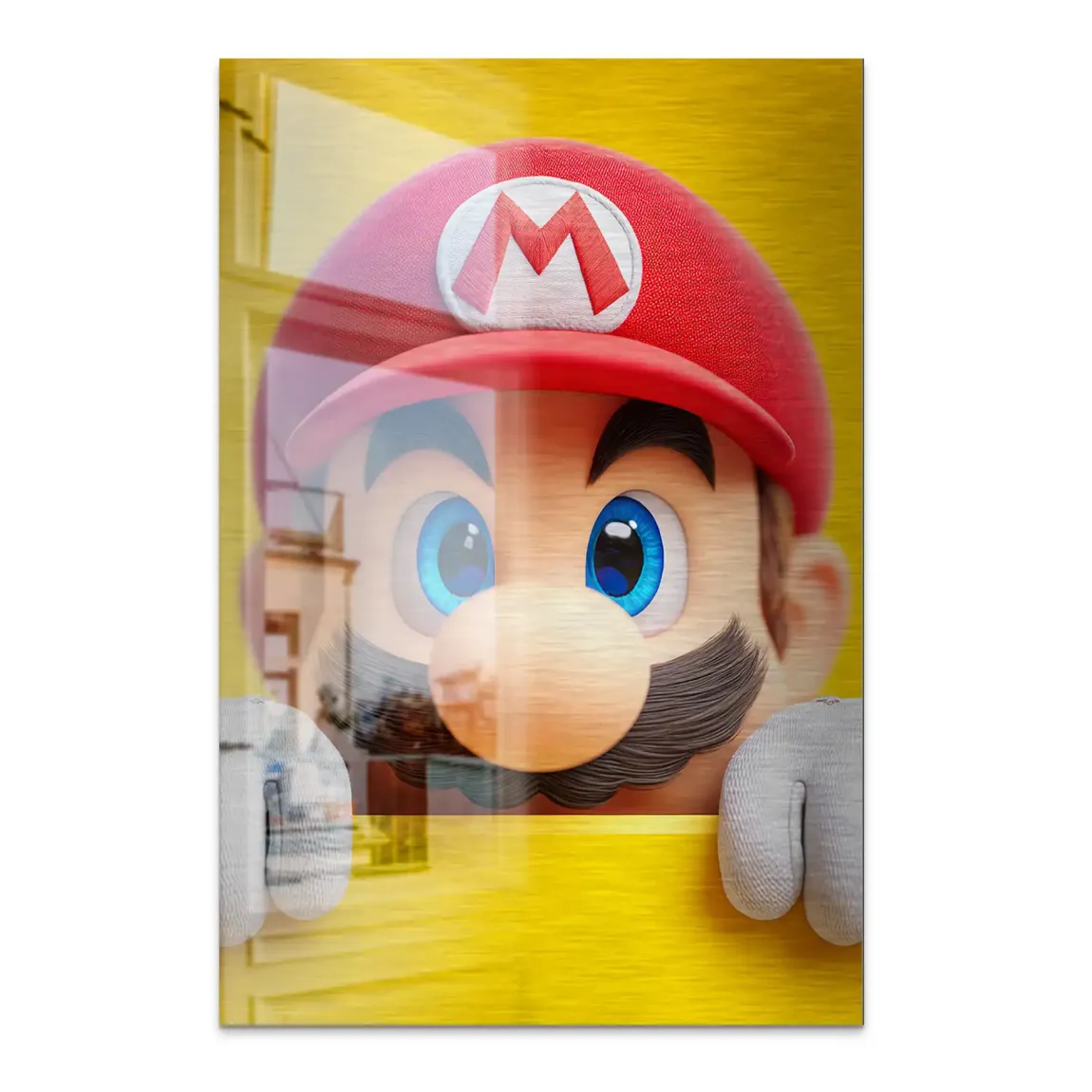 Mario Ikone Alu Dibond Bild gebürstet