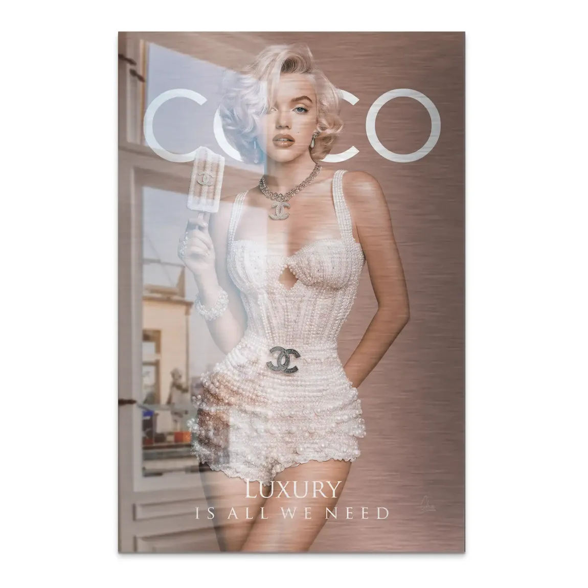 Coco Elegance Alu Dibond Bild gebürstet