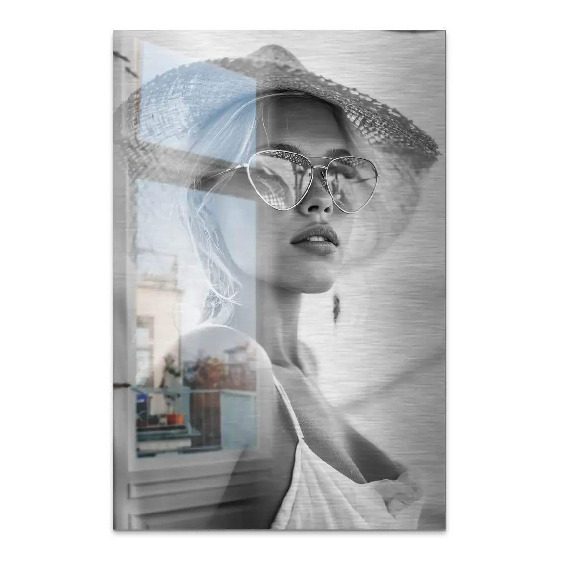 Summer Glam Noir Alu Dibond Bild gebürstet