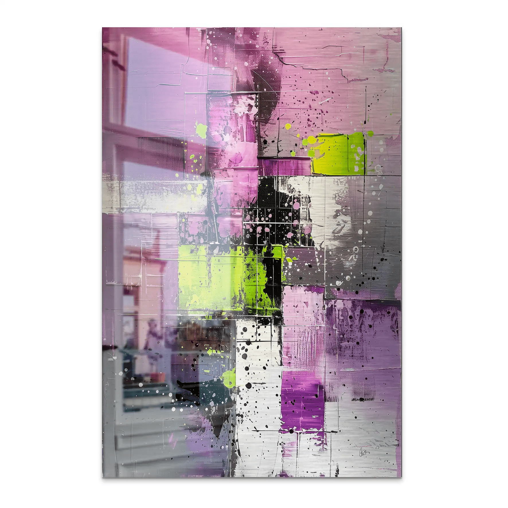 Abstrakt Nr.22 Alu Gebürstet Bild INGALERIE