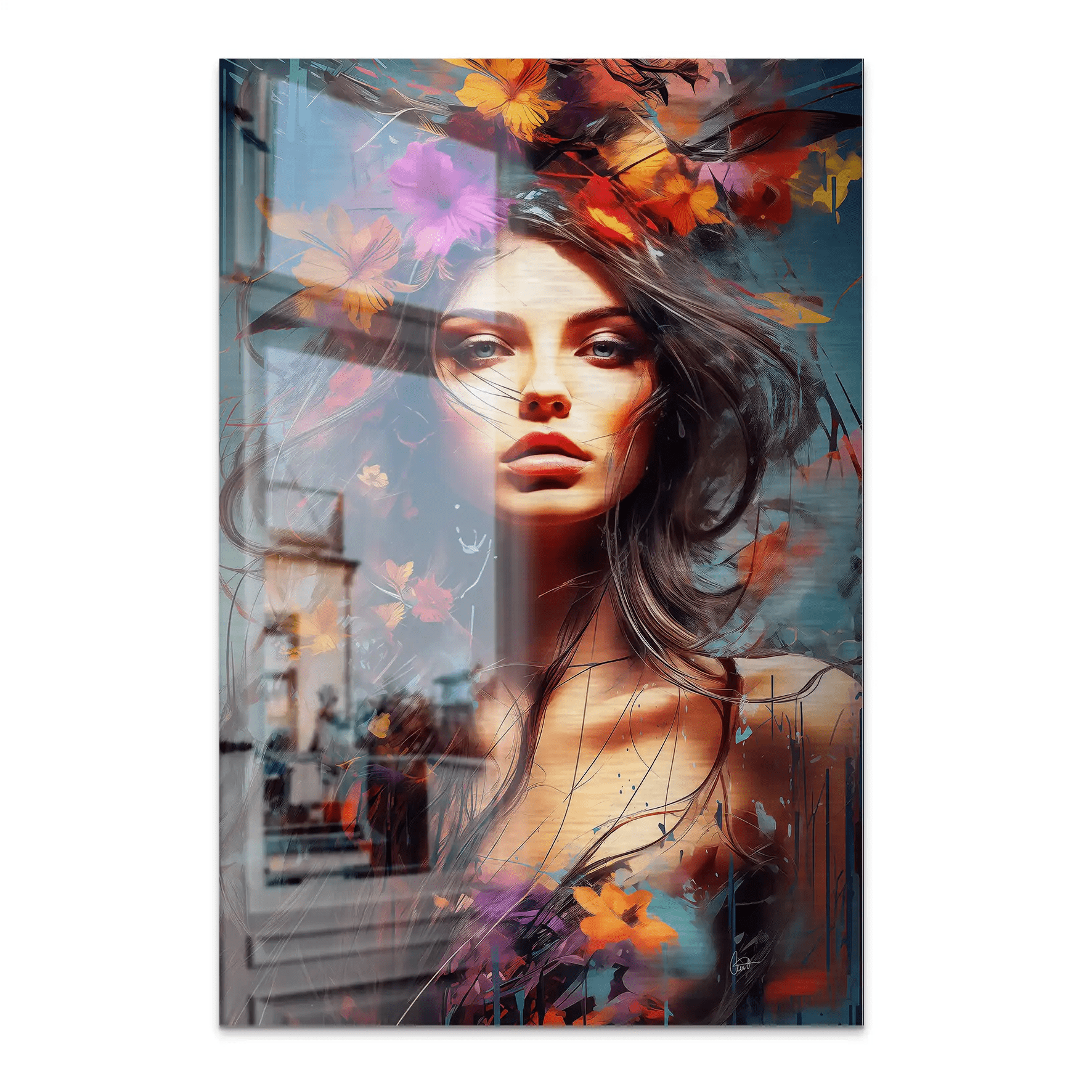 Beauty Art Abstrakt Alu Gebürstet Bild INGALERIE