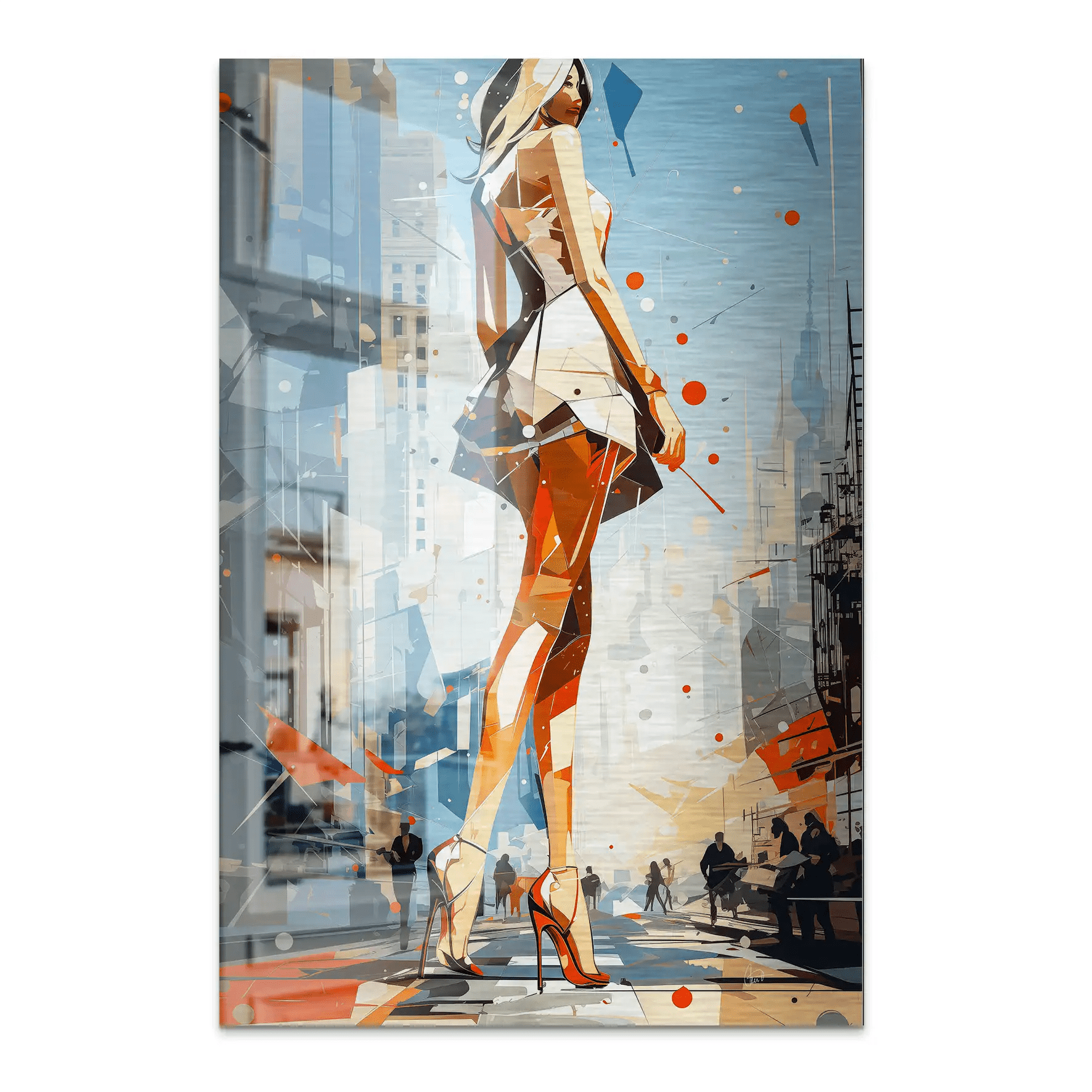 City Walk New York Pop Art AluDibond Gebürstet INGALERIE