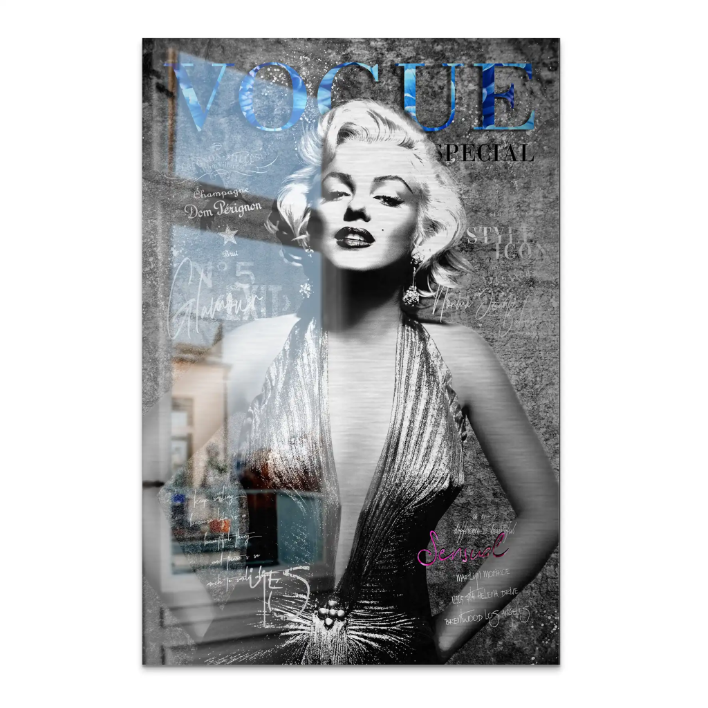 Marilyn Vogue AluDibond Gebürstet INGALERIE