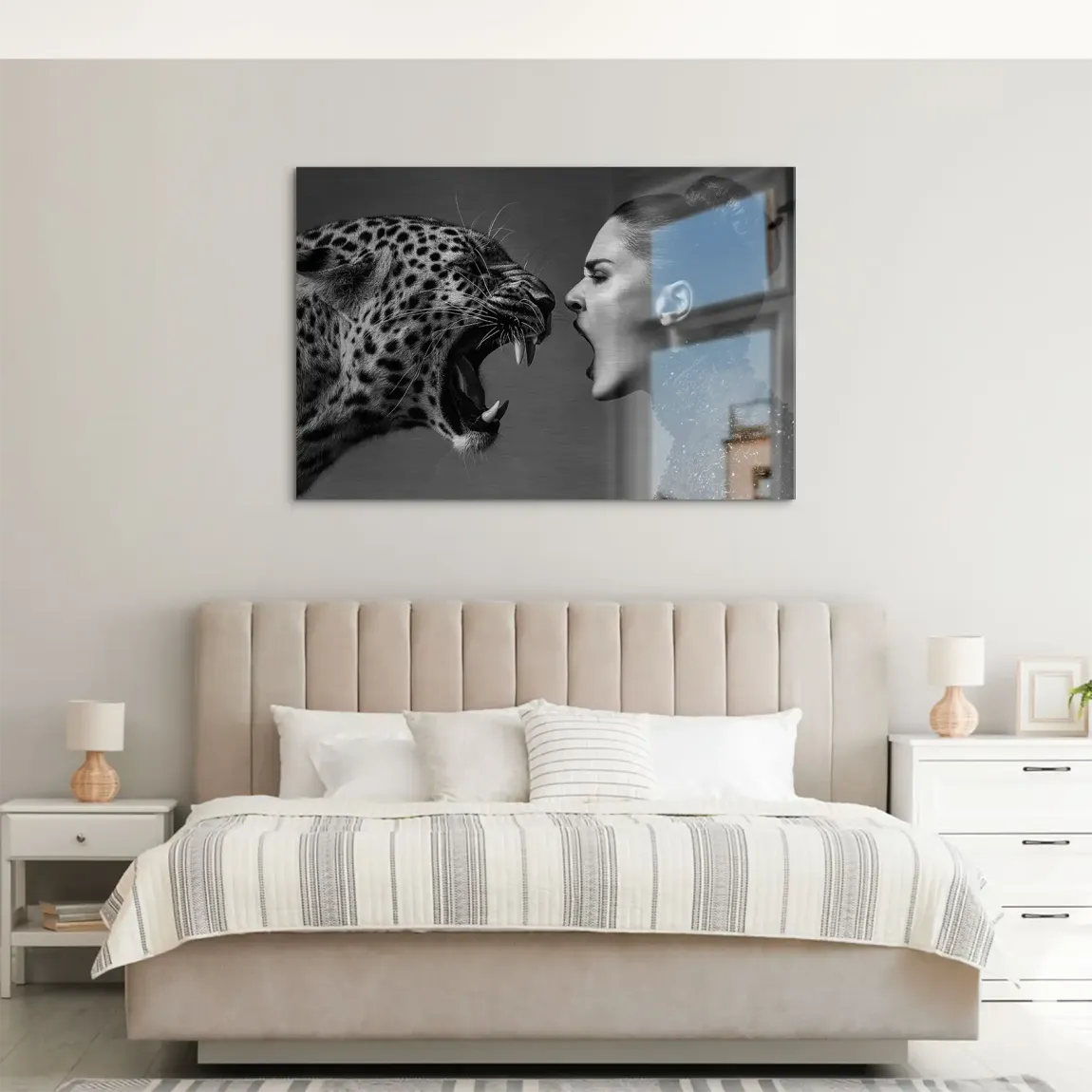 Wild Leopard Connection AluDibond Gebürstet