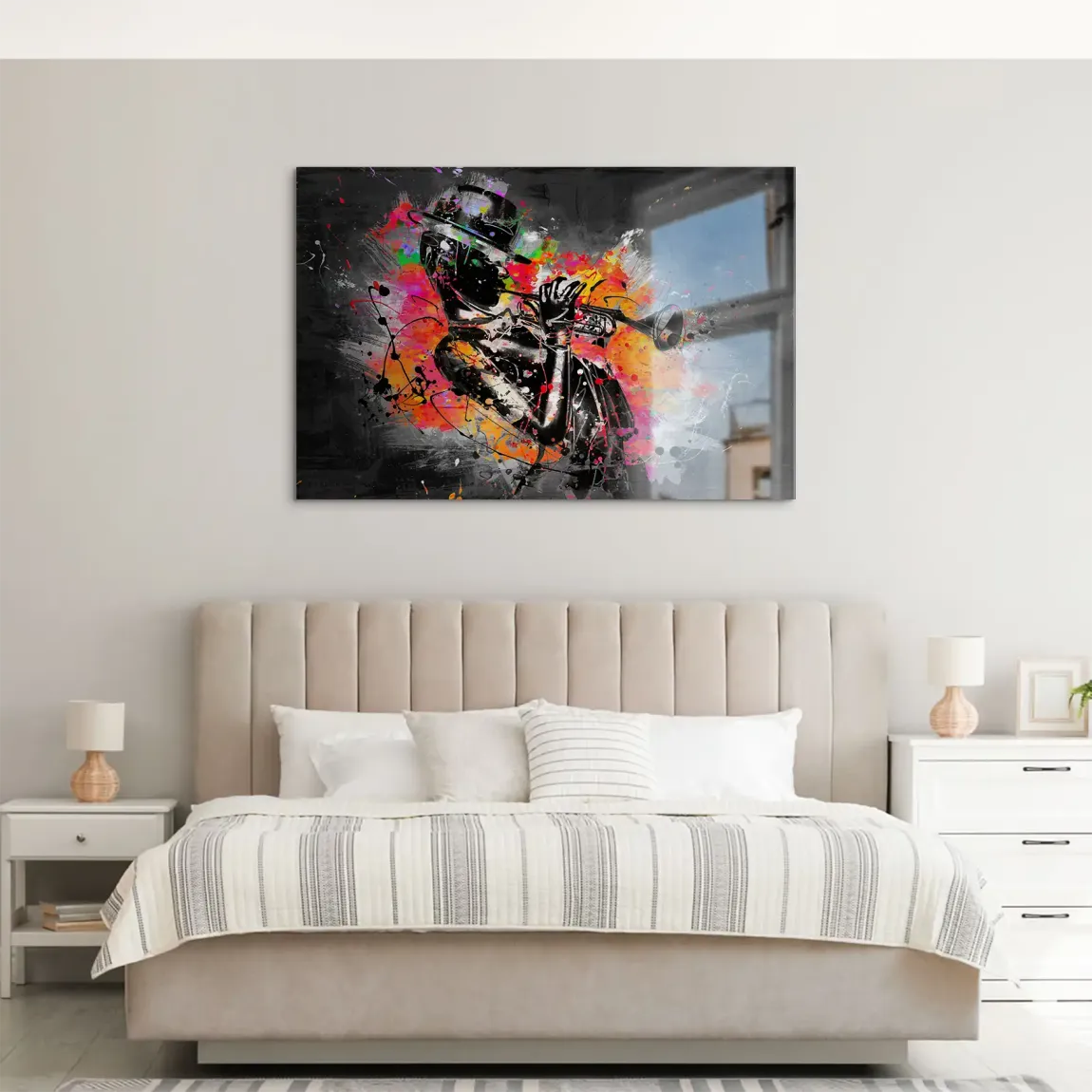 Jazzman Pop Style AluDibond Gebürstet