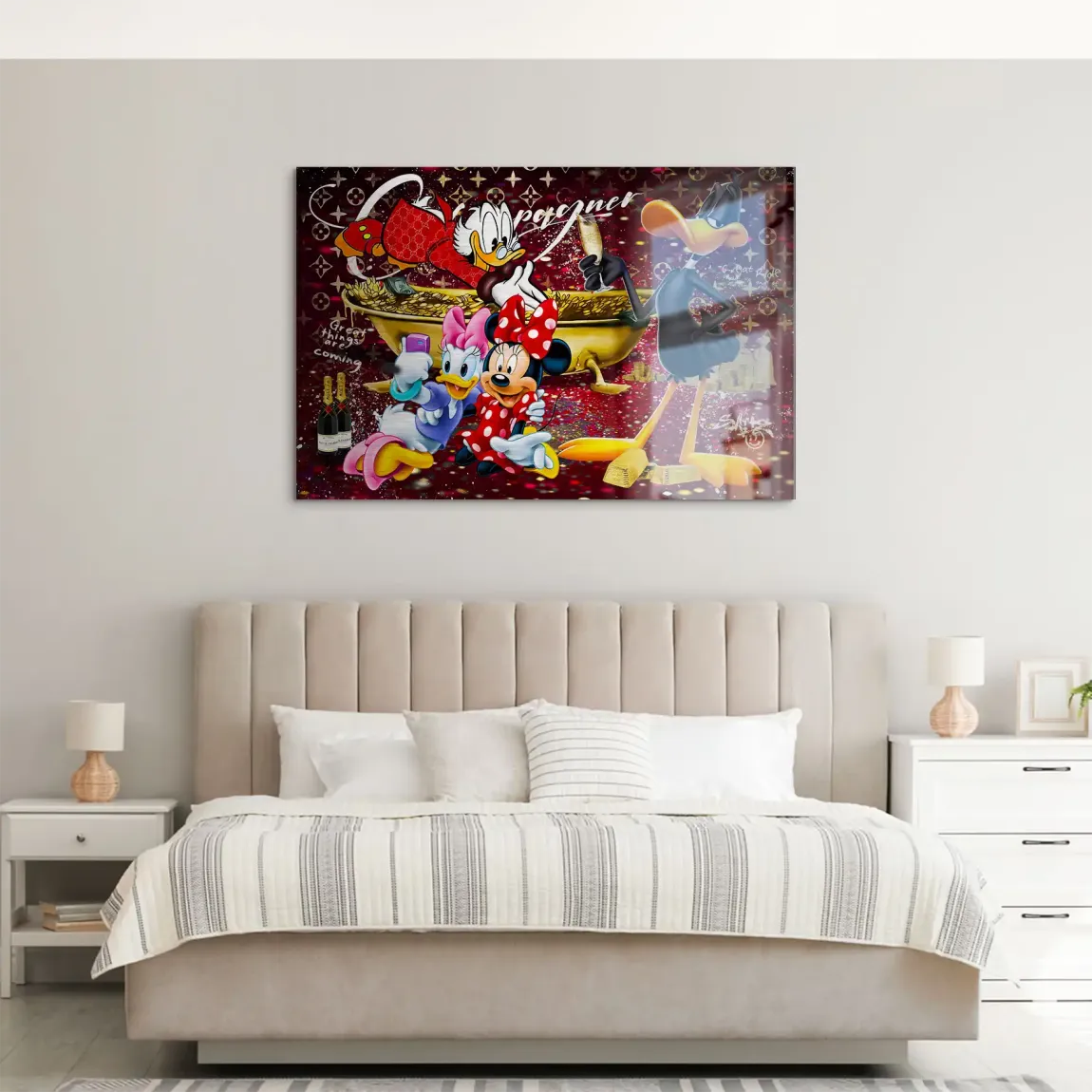 Luxury Duck Party AluDibond Gebürstet