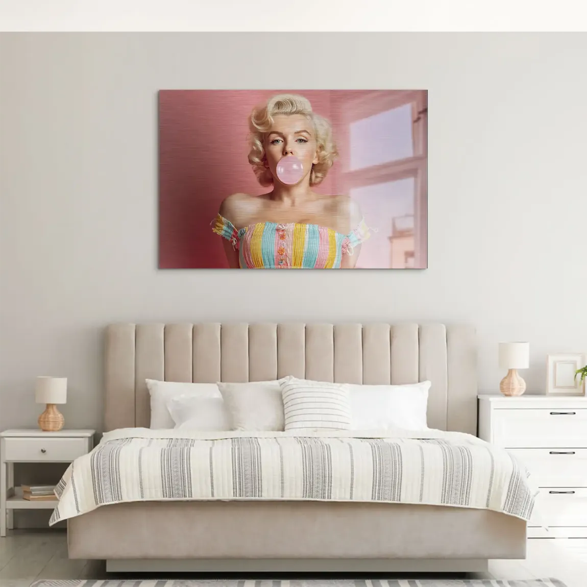 Marilyn Monroe Candy Pop AluDibond Gebürstet