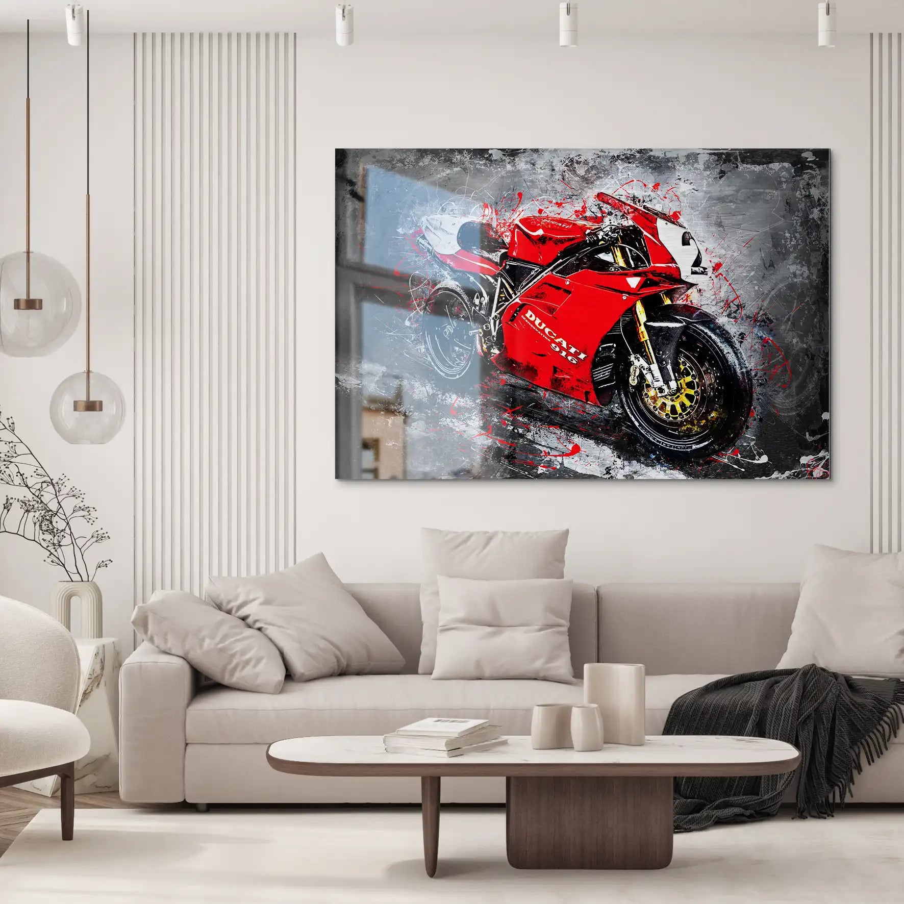 Ducati 916 Abstrakt AluDibond Gebürstet INGALERIE