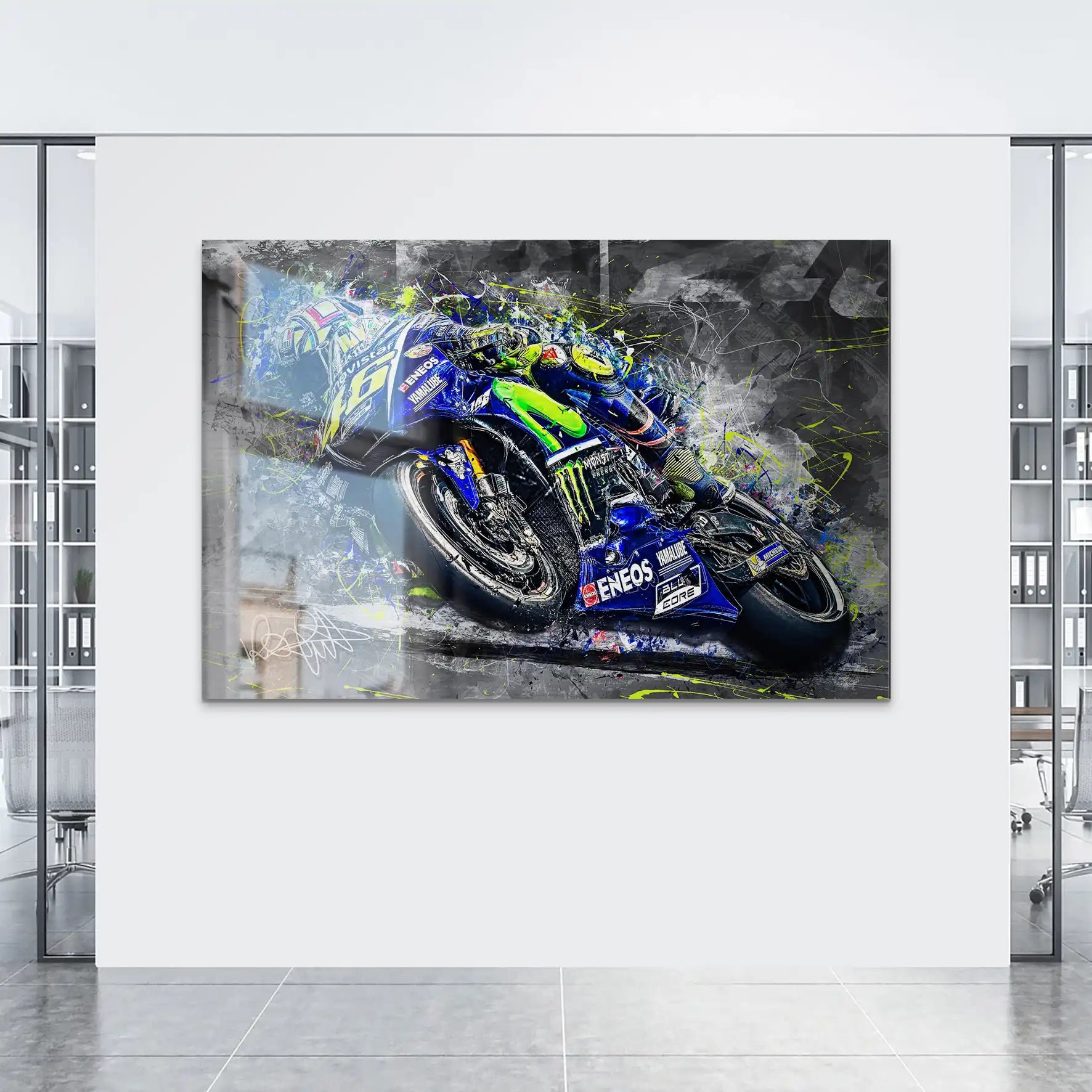 Yamaha Rossi Style AluDibond Gebürstet INGALERIE