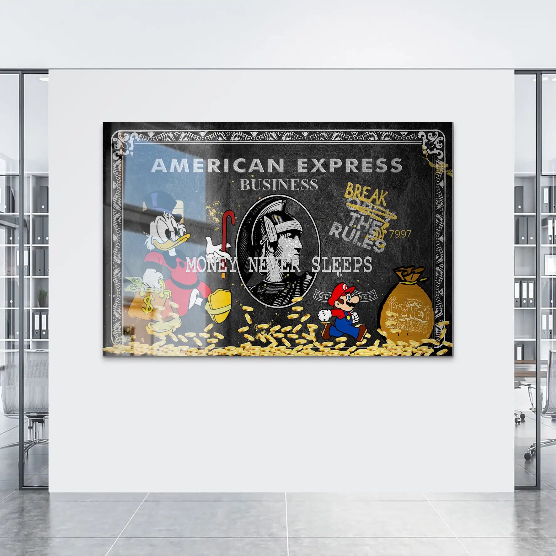 Dagobert Black Amex AluDibond Gebürstet INGALERIE