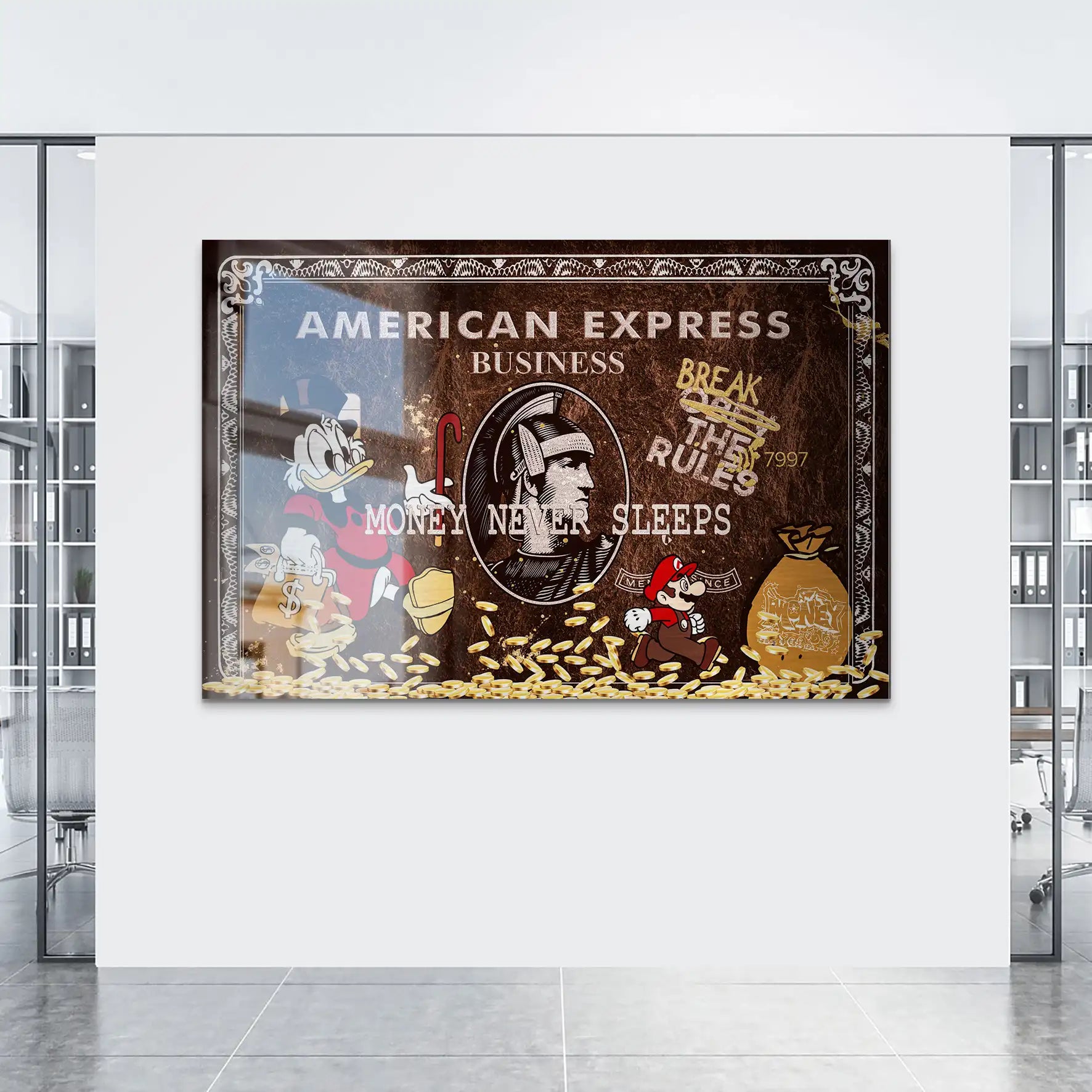 Dagobert Vintage Amex AluDibond Gebürstet INGALERIE