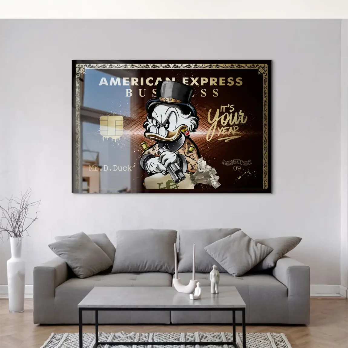 Dagobert Gold Business AluDibond Gebürstet