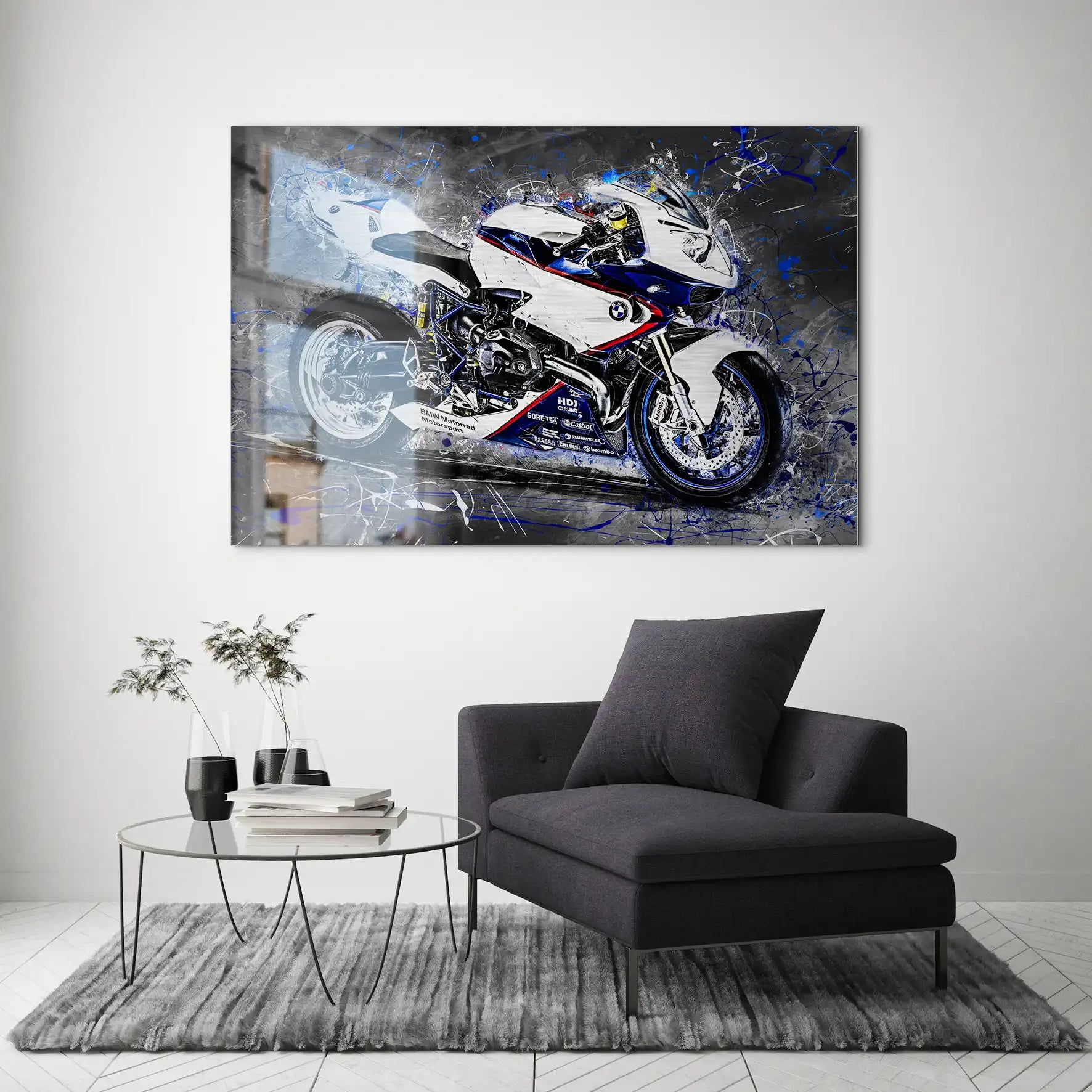 BMW HP2 Abstrakt Style Alu Gebürstet INGALERIE