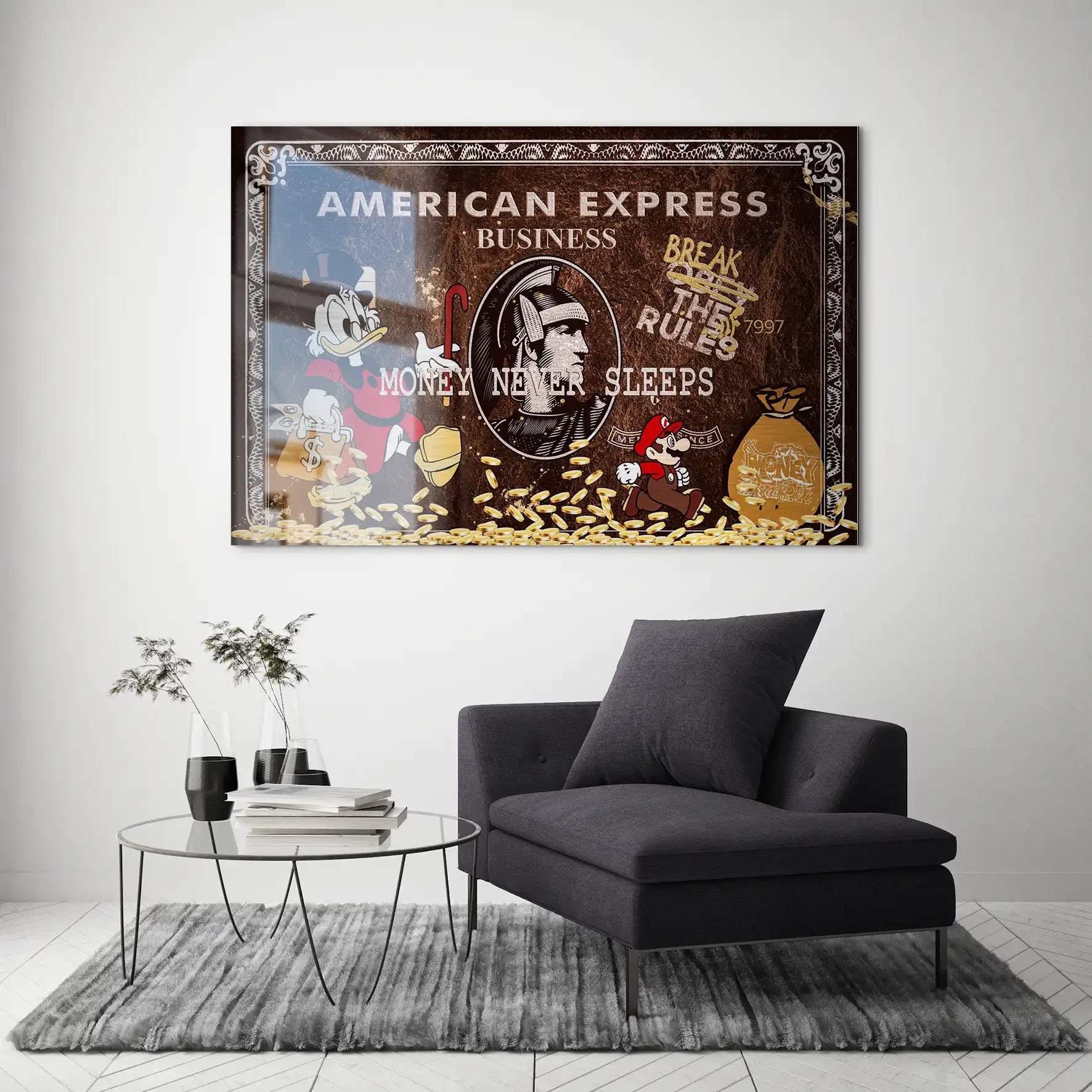 Dagobert Vintage Amex AluDibond Gebürstet INGALERIE