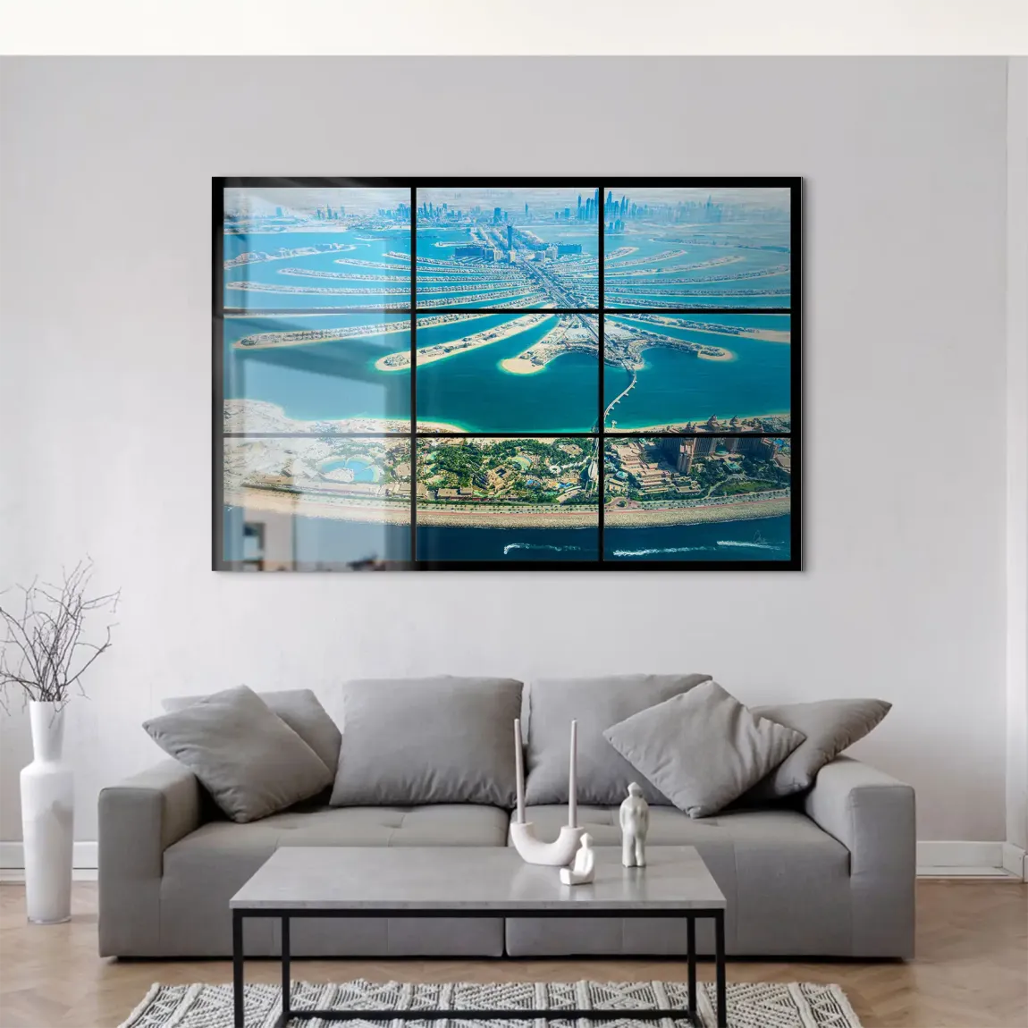 Palm View Dubai AluDibond Gebürstet