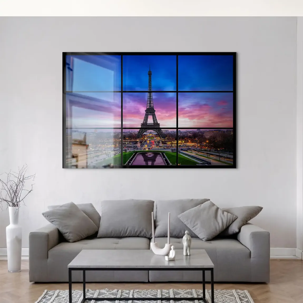 Evening Glow Paris Alu Gebürstet