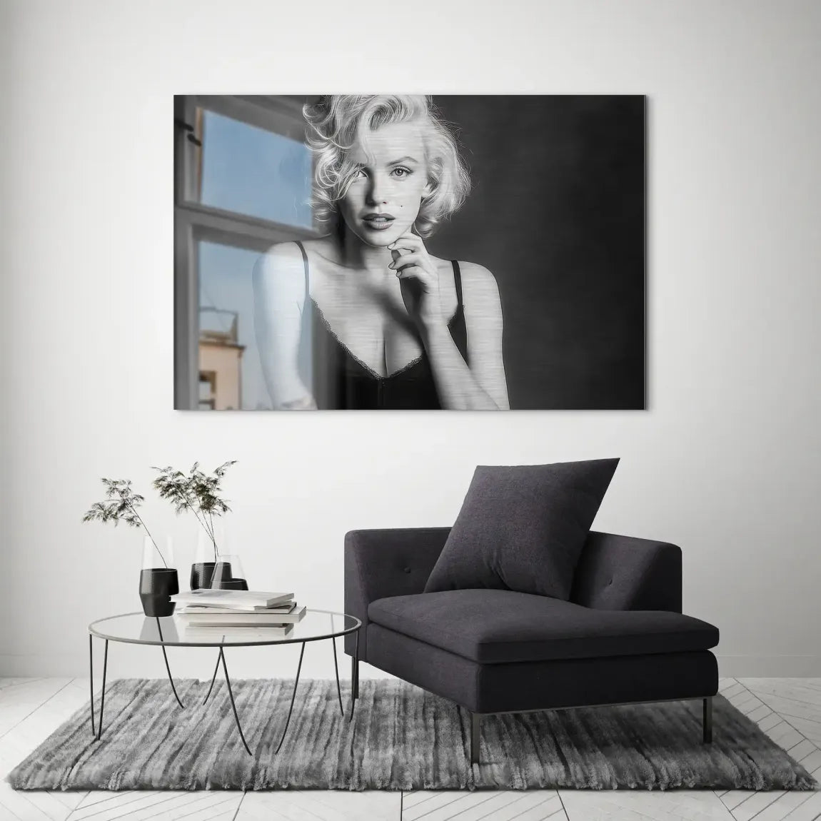 Marilyn Monroe Silent Erotik Alu Dibond Gebürstet INGALERIE