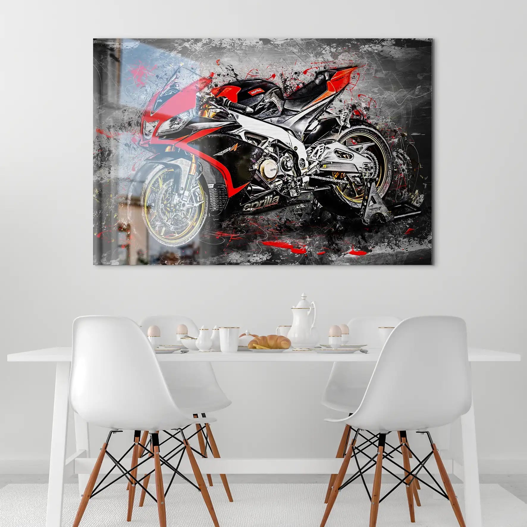 Aprilia RSV4 Abstrakt AluDibond Gebürstet INGALERIE