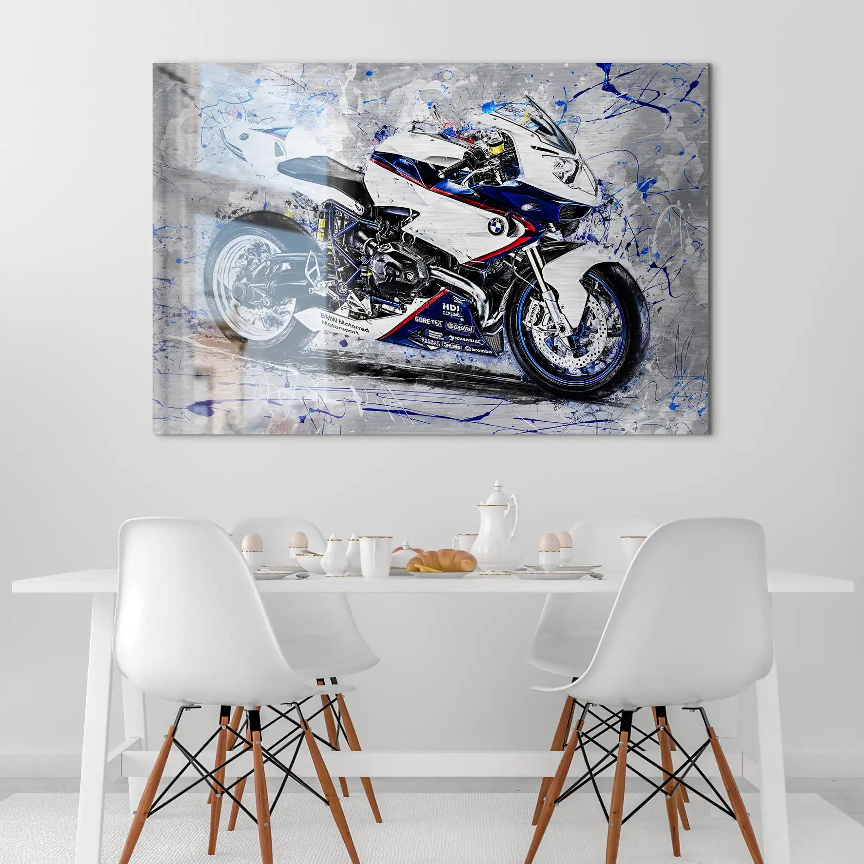 BMW HP2 Sport Abstrakt Alu Gebürstet Bild INGALERIE