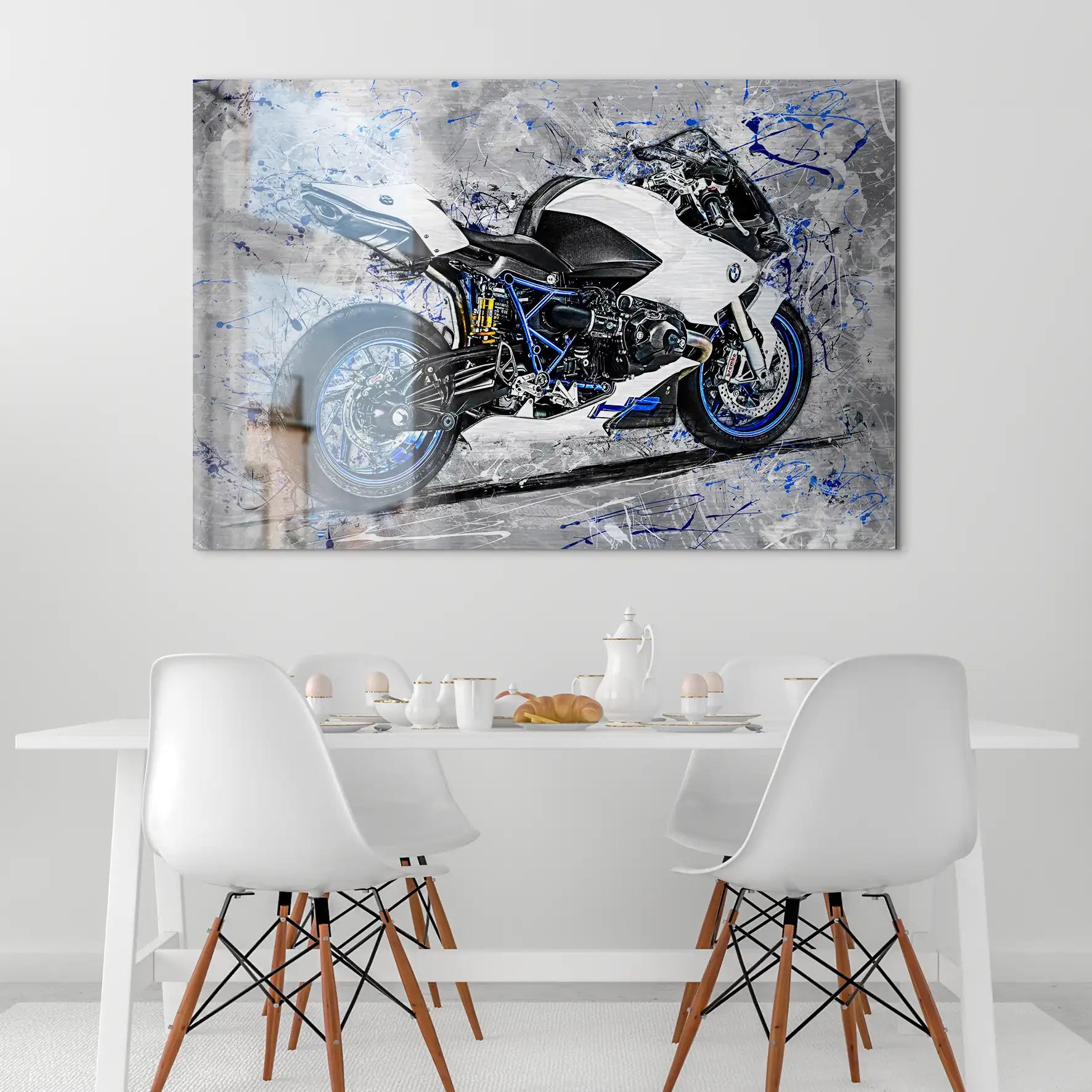 BMW HP2 Abstrakt Art Alu Gebürstet INGALERIE