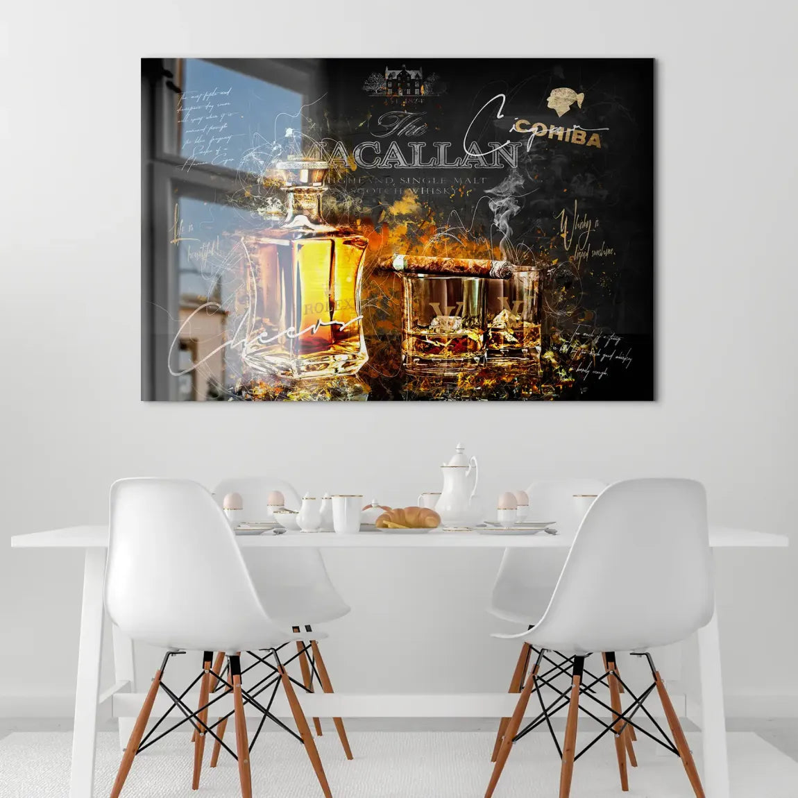 Whisky Lifestyle Art Alu Dibond Gebürstet INGALERIE