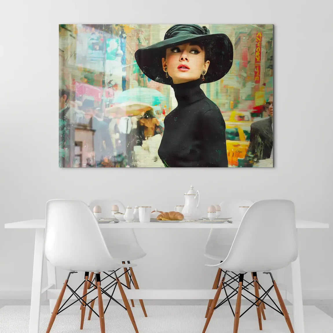 Audrey in New York AluDibond Gebürstet INGALERIE