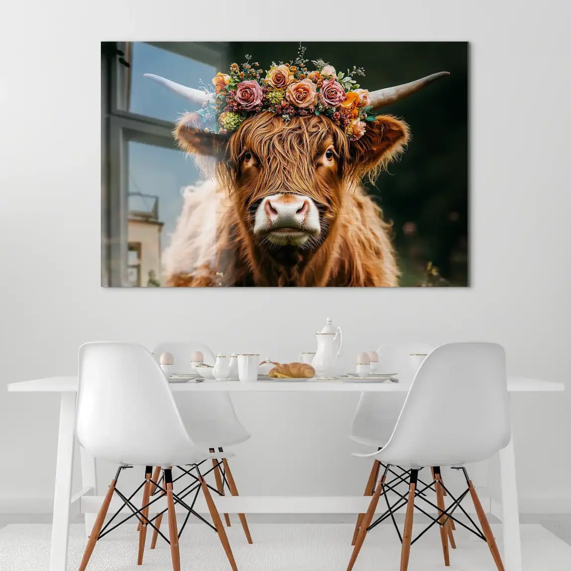 Highland Cow AluDibond Gebürstet INGALERIE