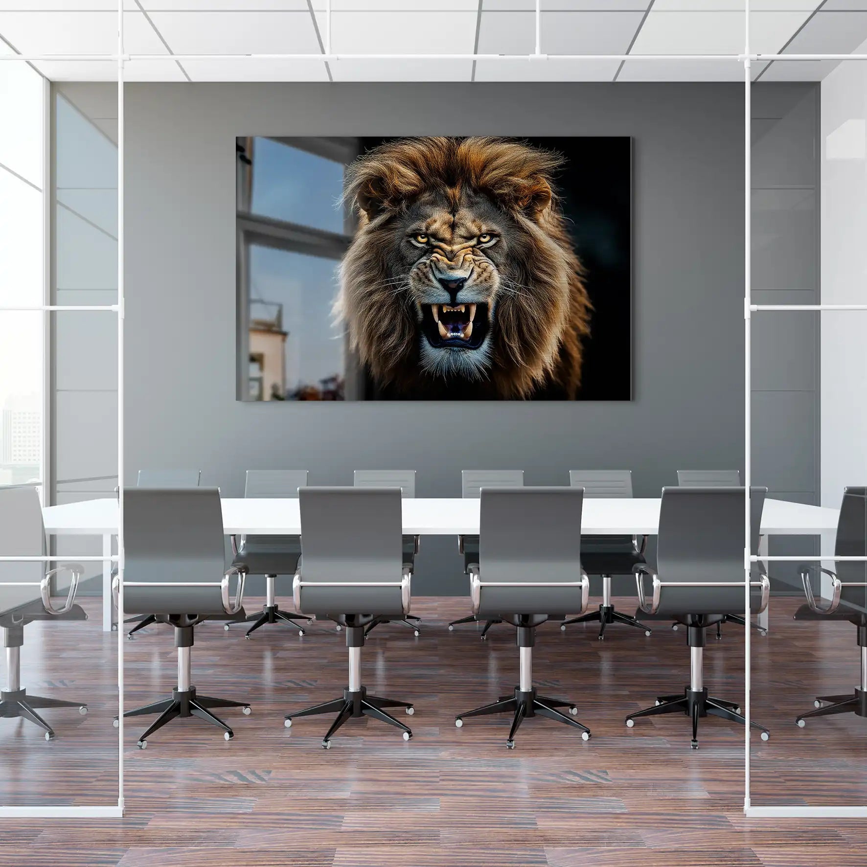 Angry Lion AluDibond Gebürstet INGALERIE