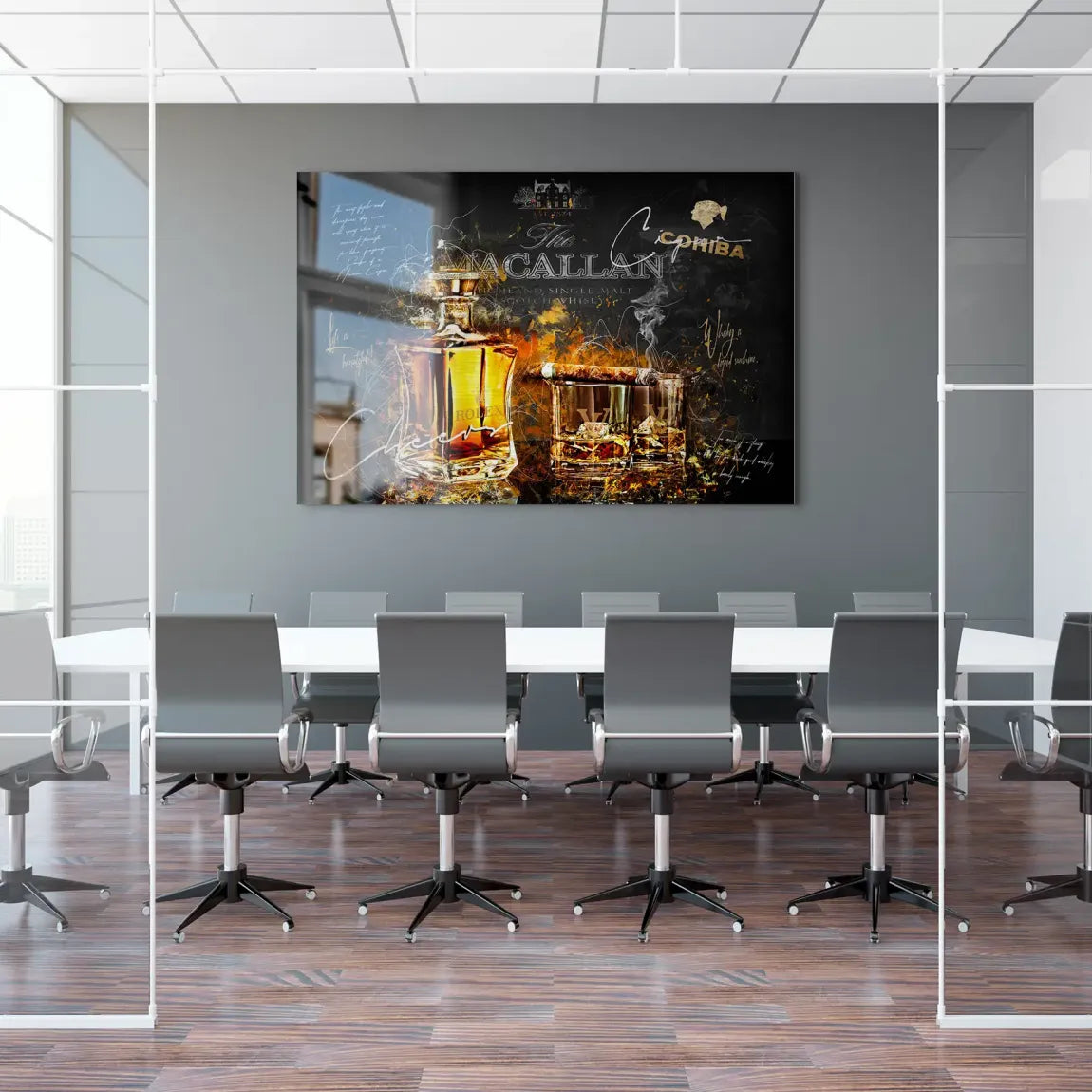 Whisky Lifestyle Art Alu Dibond Gebürstet INGALERIE