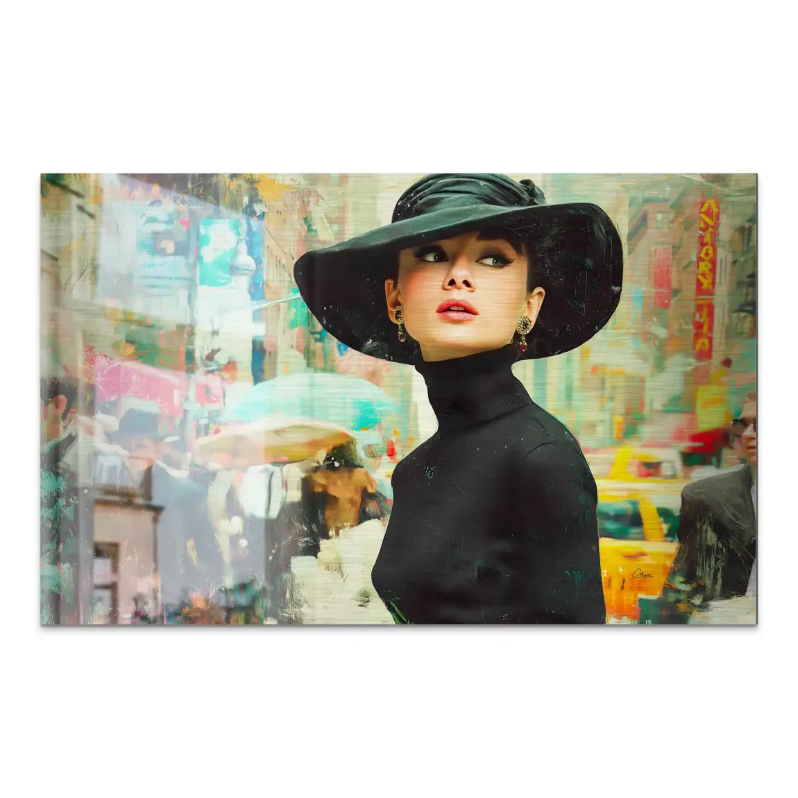 Audrey in New York AluDibond Gebürstet INGALERIE