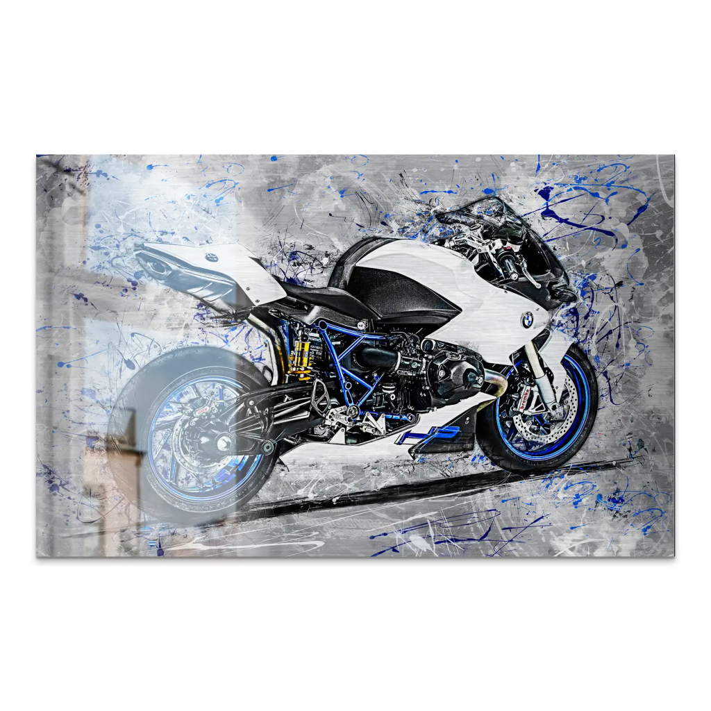 BMW HP2 Abstrakt Art Alu Gebürstet INGALERIE