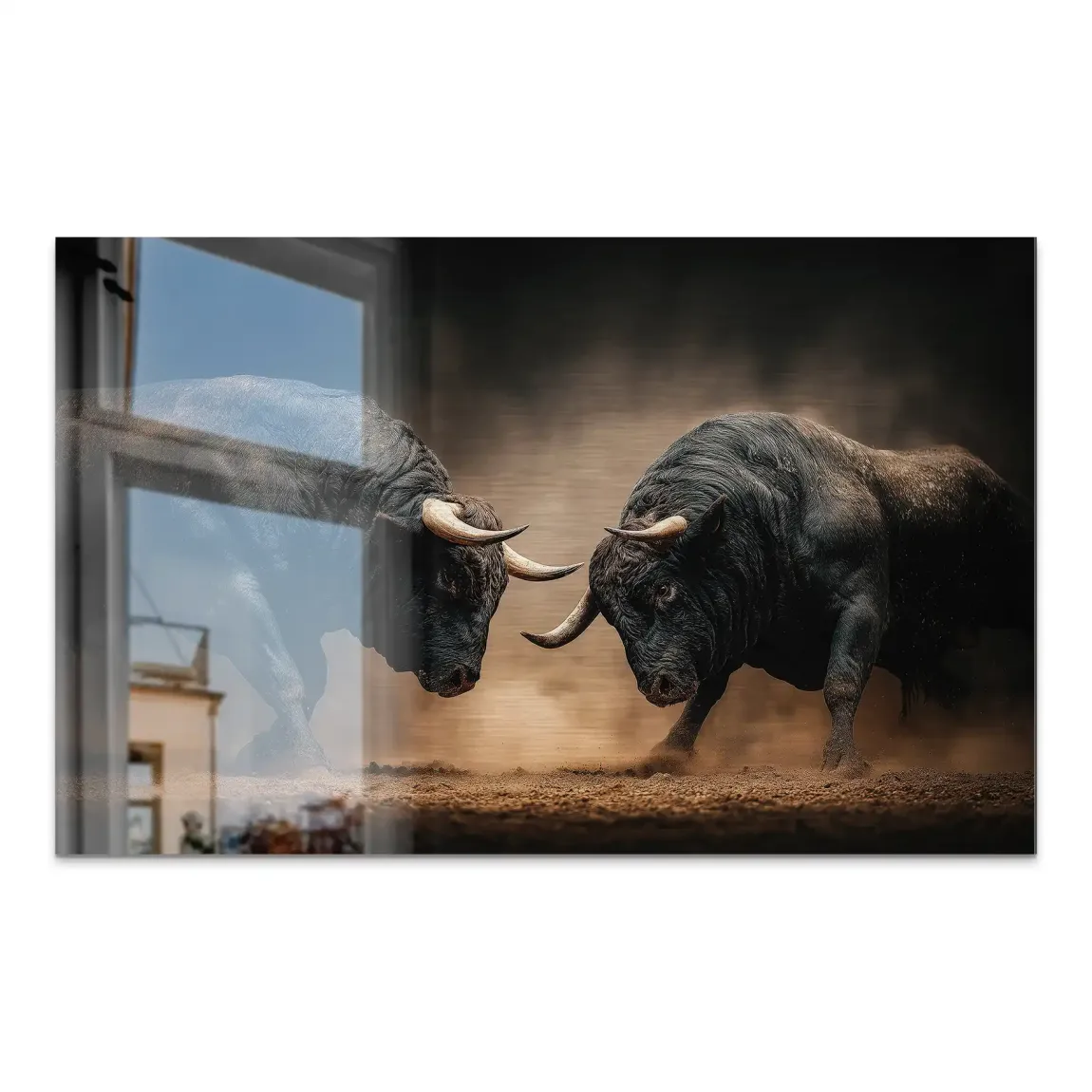 Bulls of Valor Alu Dibond Gebürstet