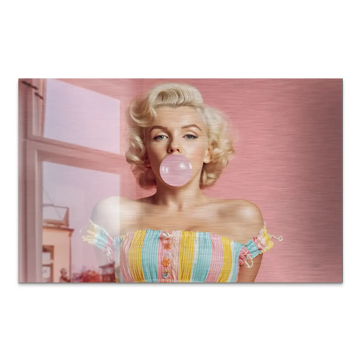 Marilyn Monroe Candy Pop AluDibond Gebürstet