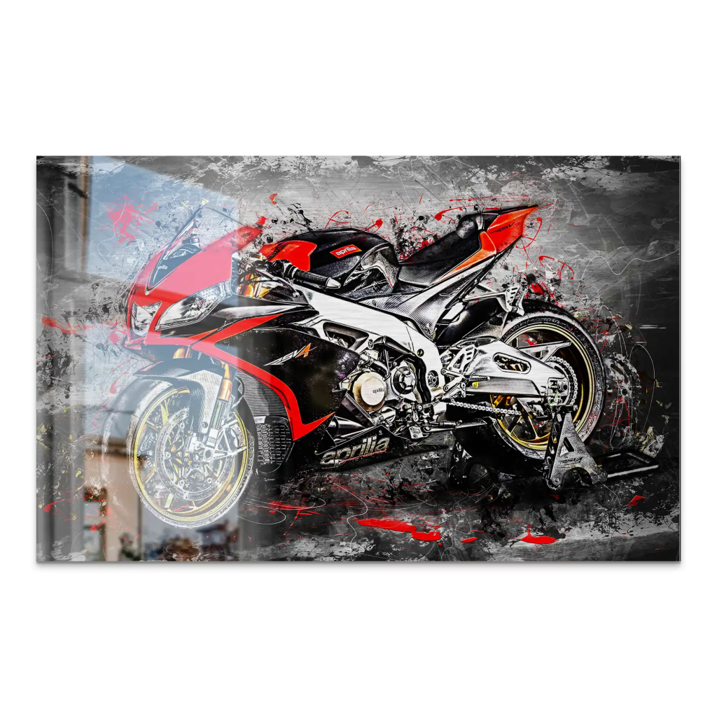 Aprilia RSV4 Abstrakt AluDibond Gebürstet INGALERIE