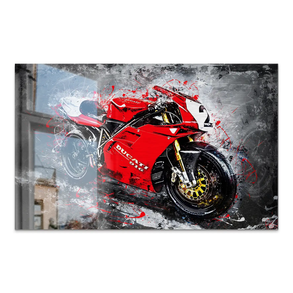 Ducati 916 Abstrakt AluDibond Gebürstet INGALERIE