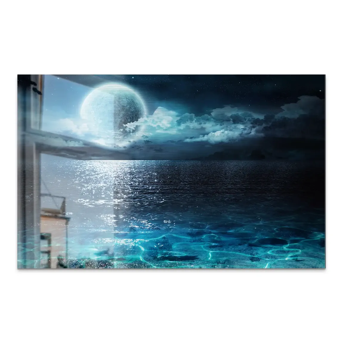 Moonlight Ocean Dream AluDibond Gebürstet