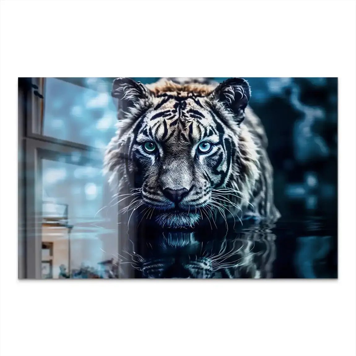 Tiger by Night AluDibond Gebürstet INGALERIE