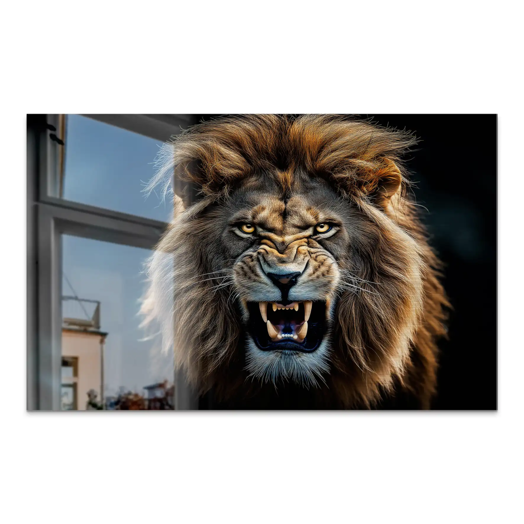 Angry Lion AluDibond Gebürstet INGALERIE
