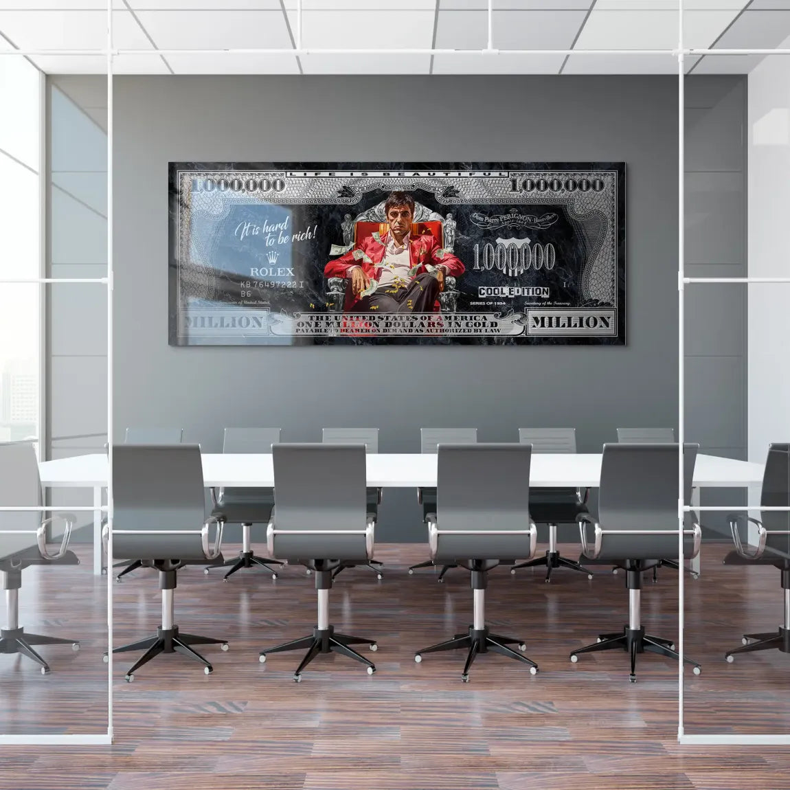 Scarface Million Dollar Prestige AluDibond Gebürstet