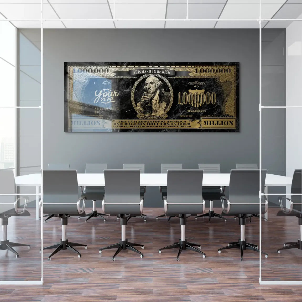 Million Vision George Washington Alu Gebürstet