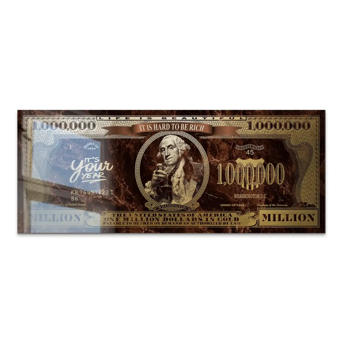 Gold Dollar George Washington Alu Gebürstet