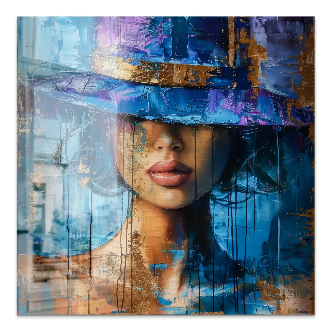 Blue Mystery Alu Gebürstet Bild