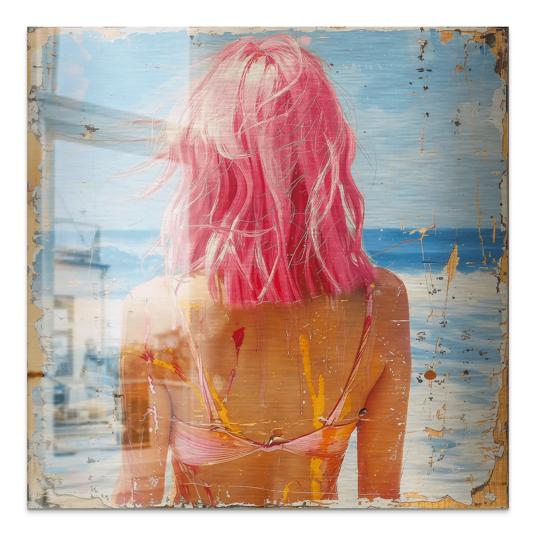 Beach Girl Nr.5 Alu Gebürstet Bild INGALERIE