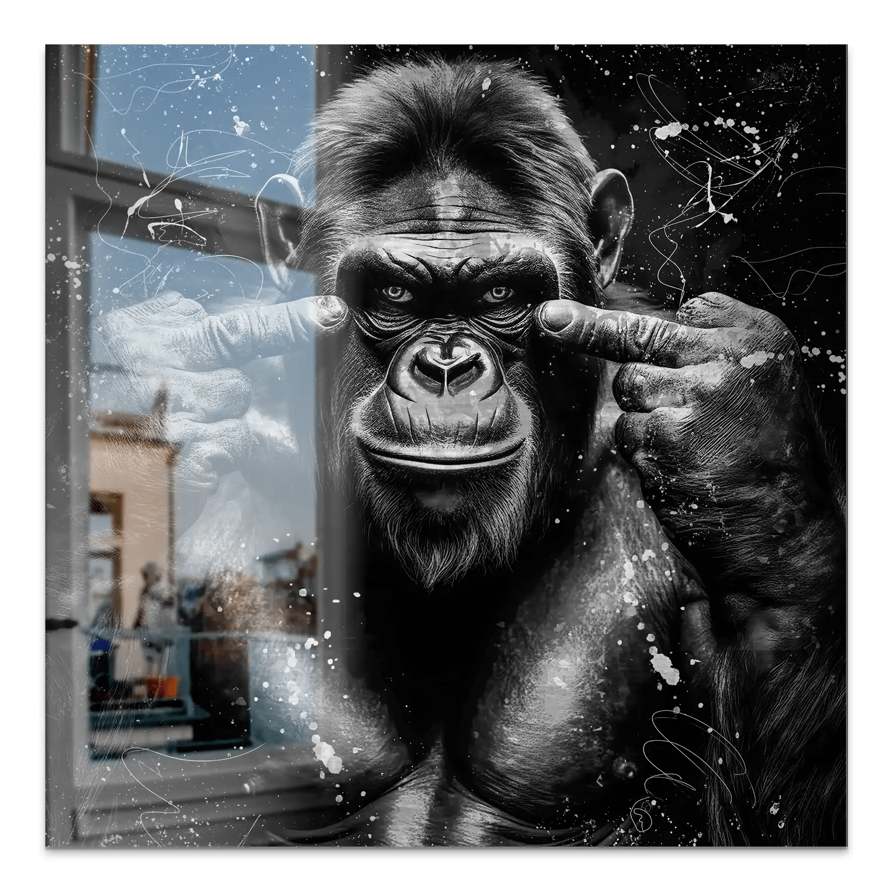Bad Gorilla Nr.2 Alu Gebürstet INGALERIE