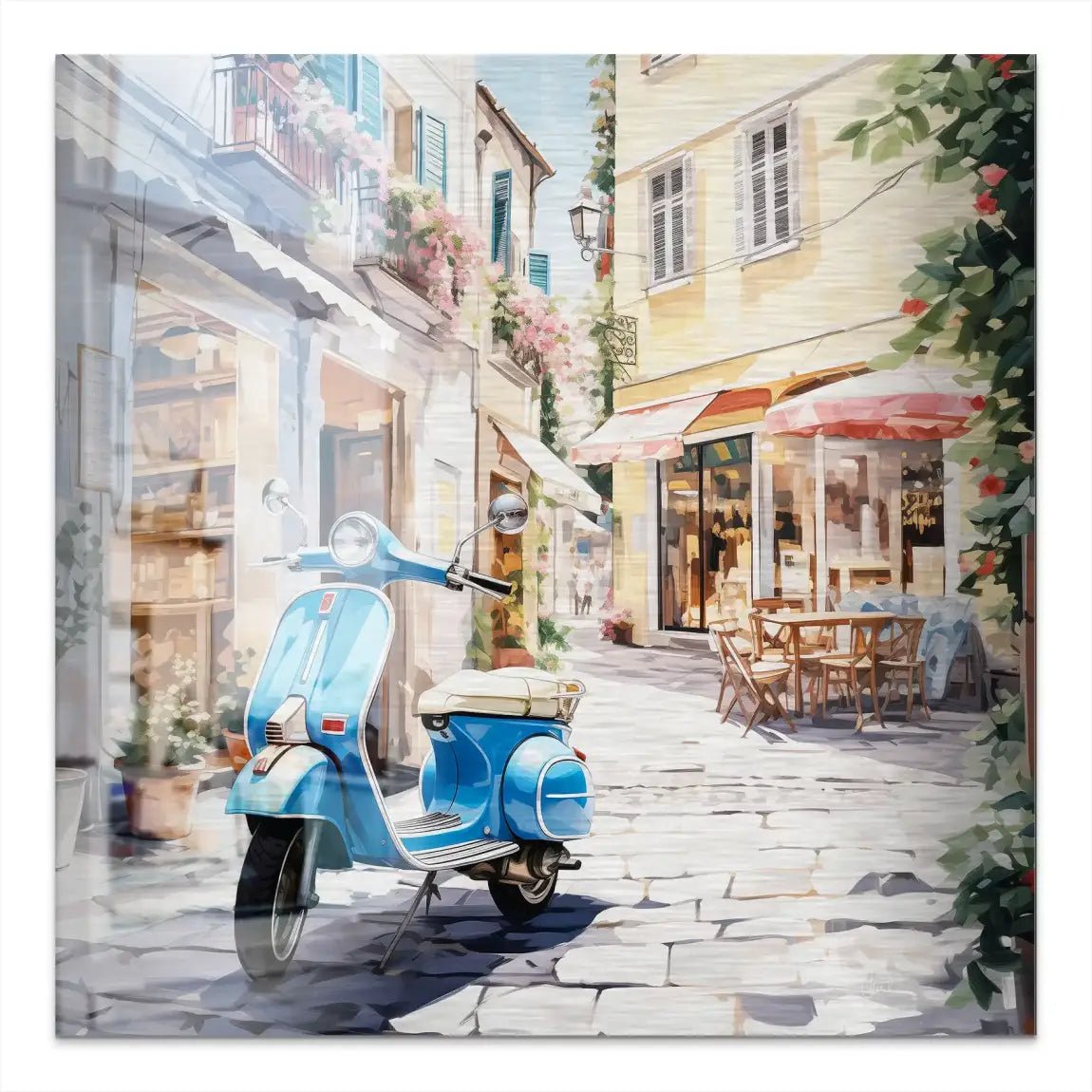 Italy Flair Alu Gebürstet Bild INGALERIE