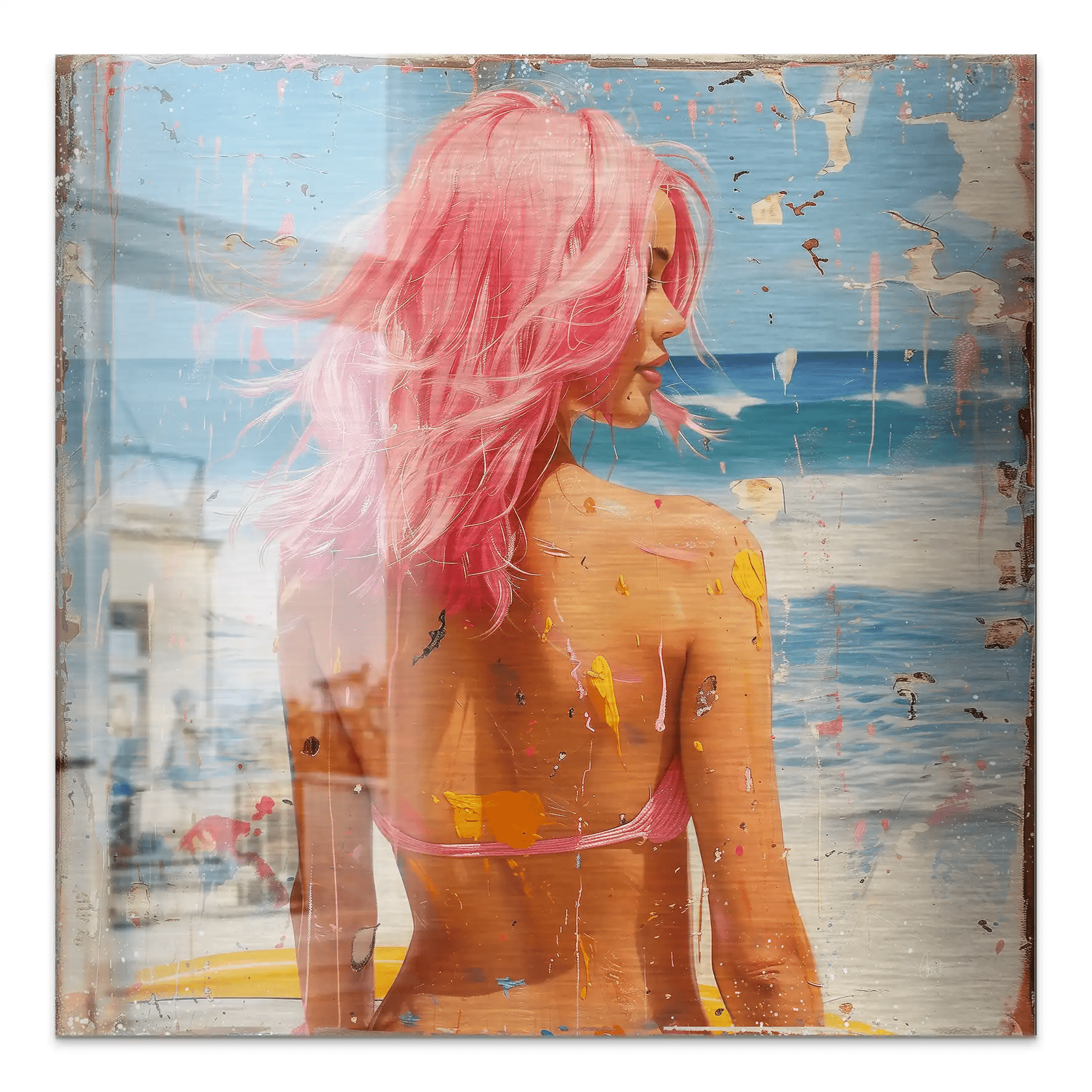 Beach Girl Nr.3 Alu Gebürstet Bild INGALERIE